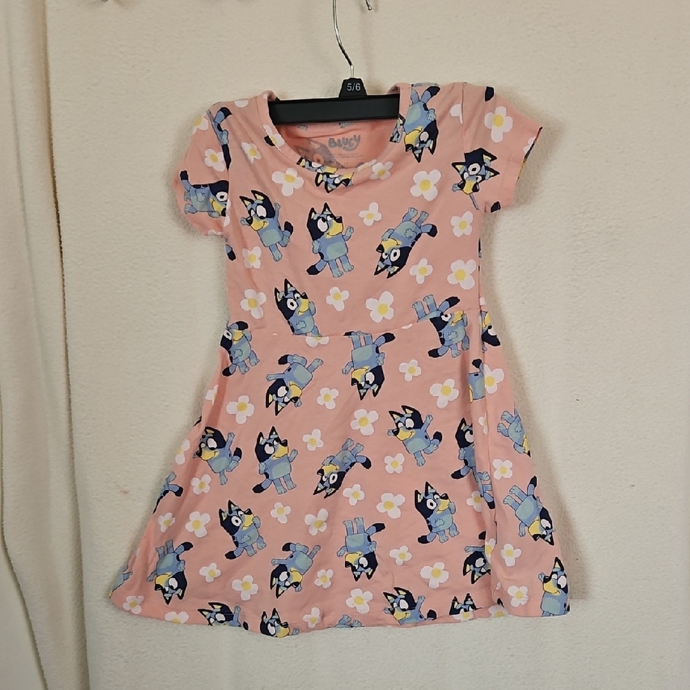 Girls Dress - Pink Bluey